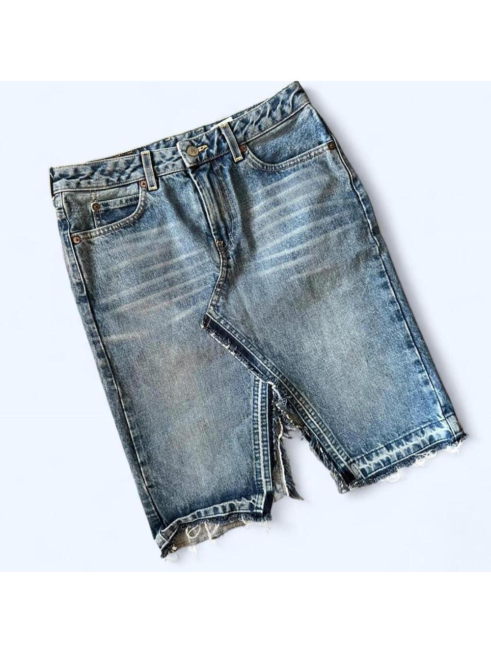 Vintage Y2K Lucky Brand boho indie denim midi skirt size medium